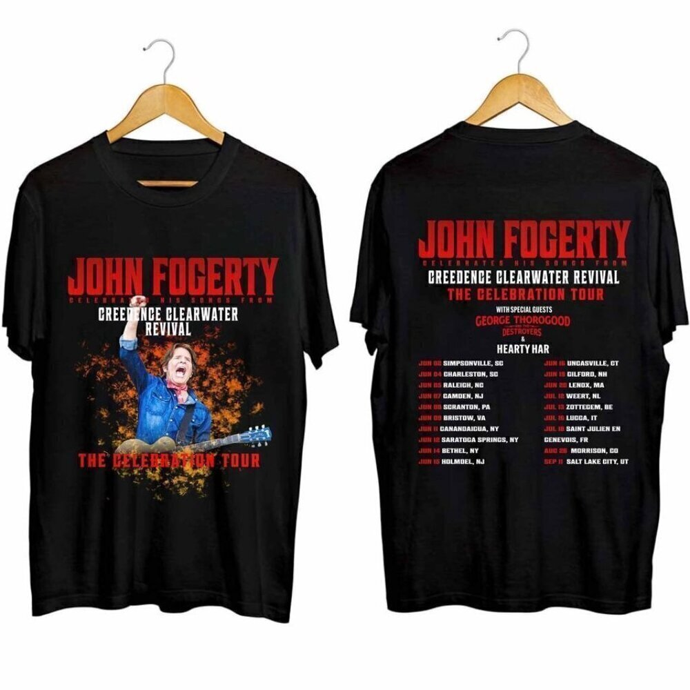 John Fogerty The Celebration Tour 2024 Music Concert Fan Tour Album Graphic.